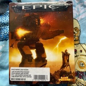 NWT, Games Workshop, EPIC Space Marine Land Raider Mini Figures.